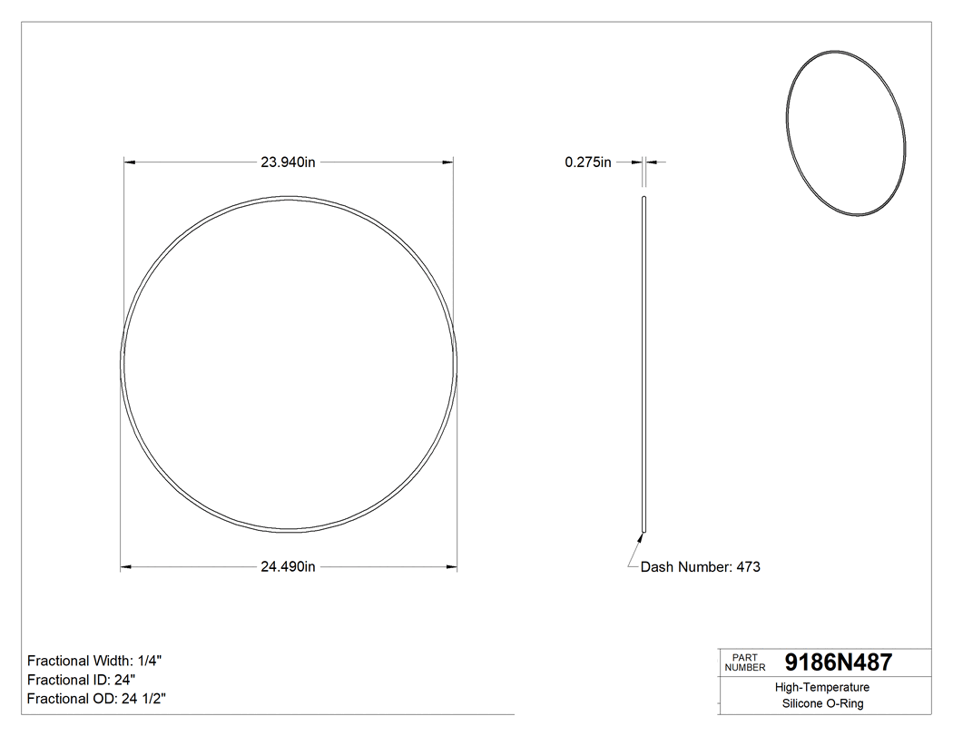 Technical drawing - 9186N487